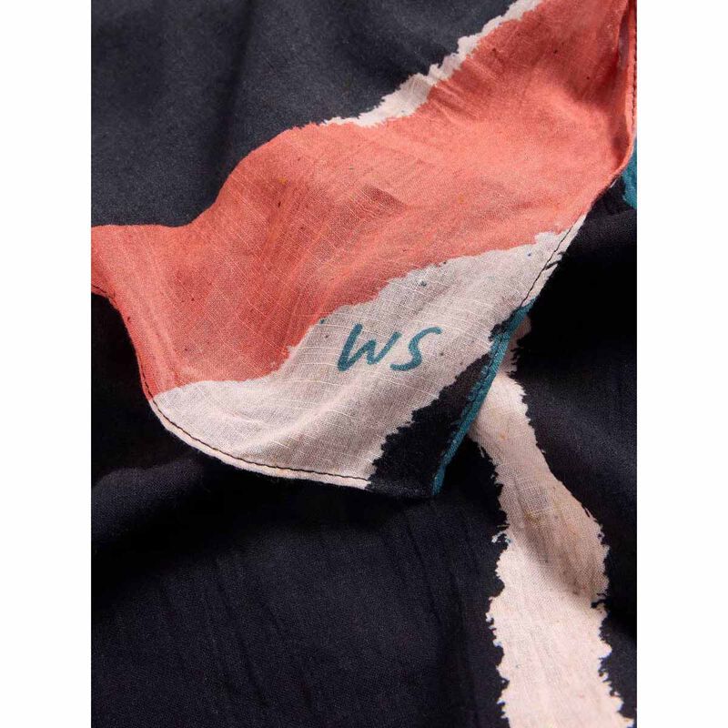 White Stuff Abstract Print Scarf image number 1